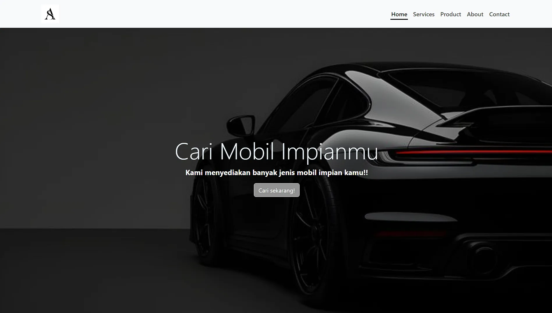 Responsive Car Showcase Landing Page