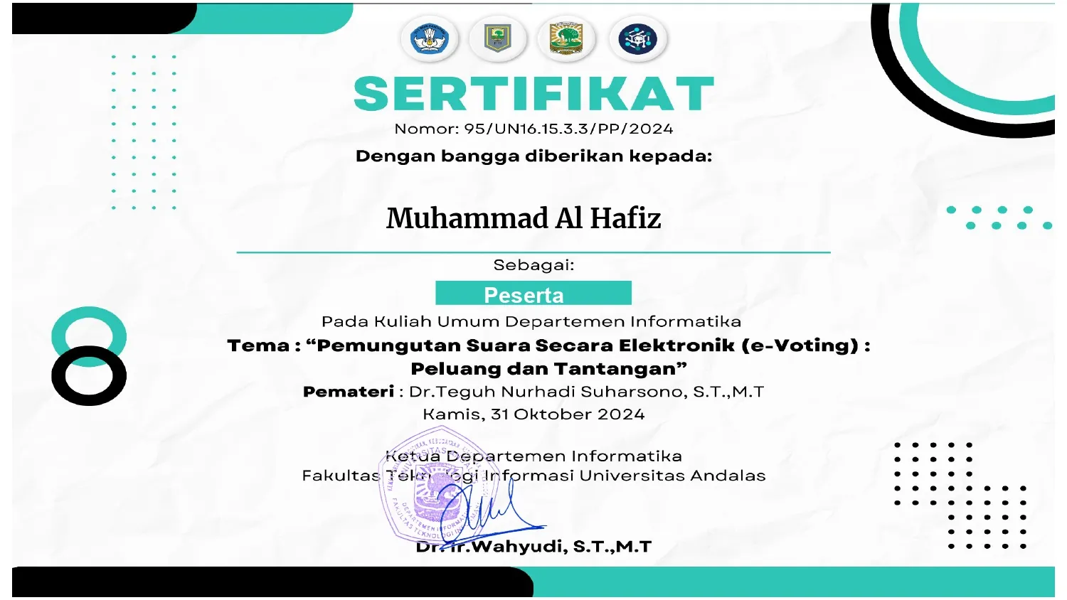 Peserta Seminar E-Voting