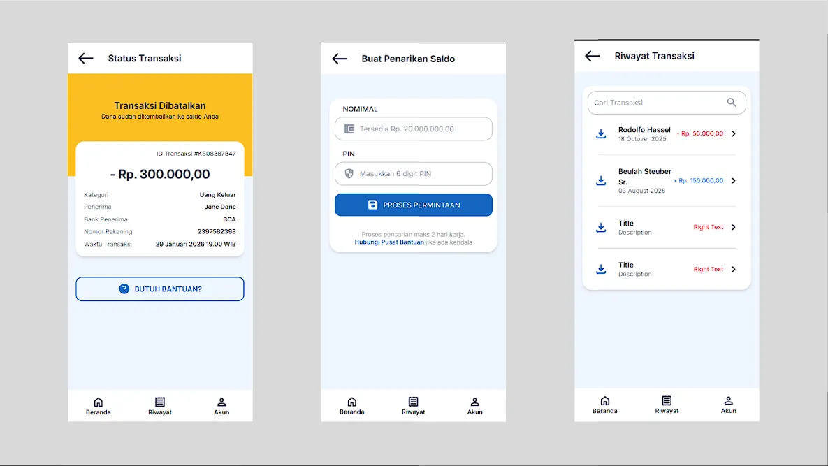 Sakuku - E-Wallet Mobile Web Application UI - screenshot 4