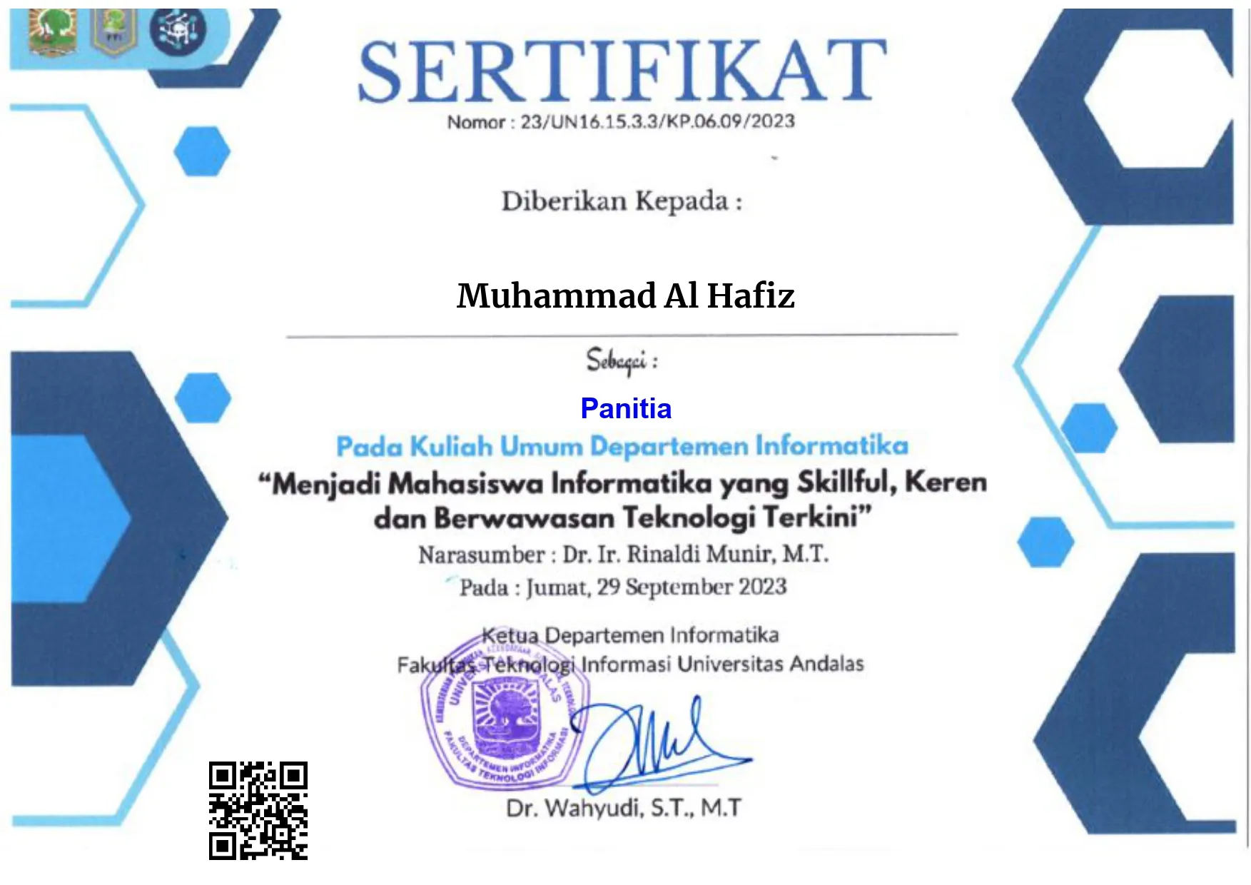 Panitia Kuliah Umum Informatika